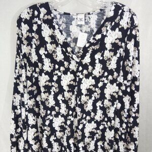 Sew In Love Abstract Blouse XL V-Neckline Pre-owned Excellent Condition